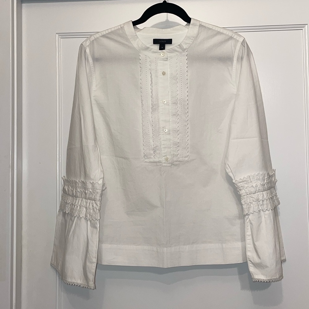 J. Crew Women’s Blouse with Eyelet Trim NWT